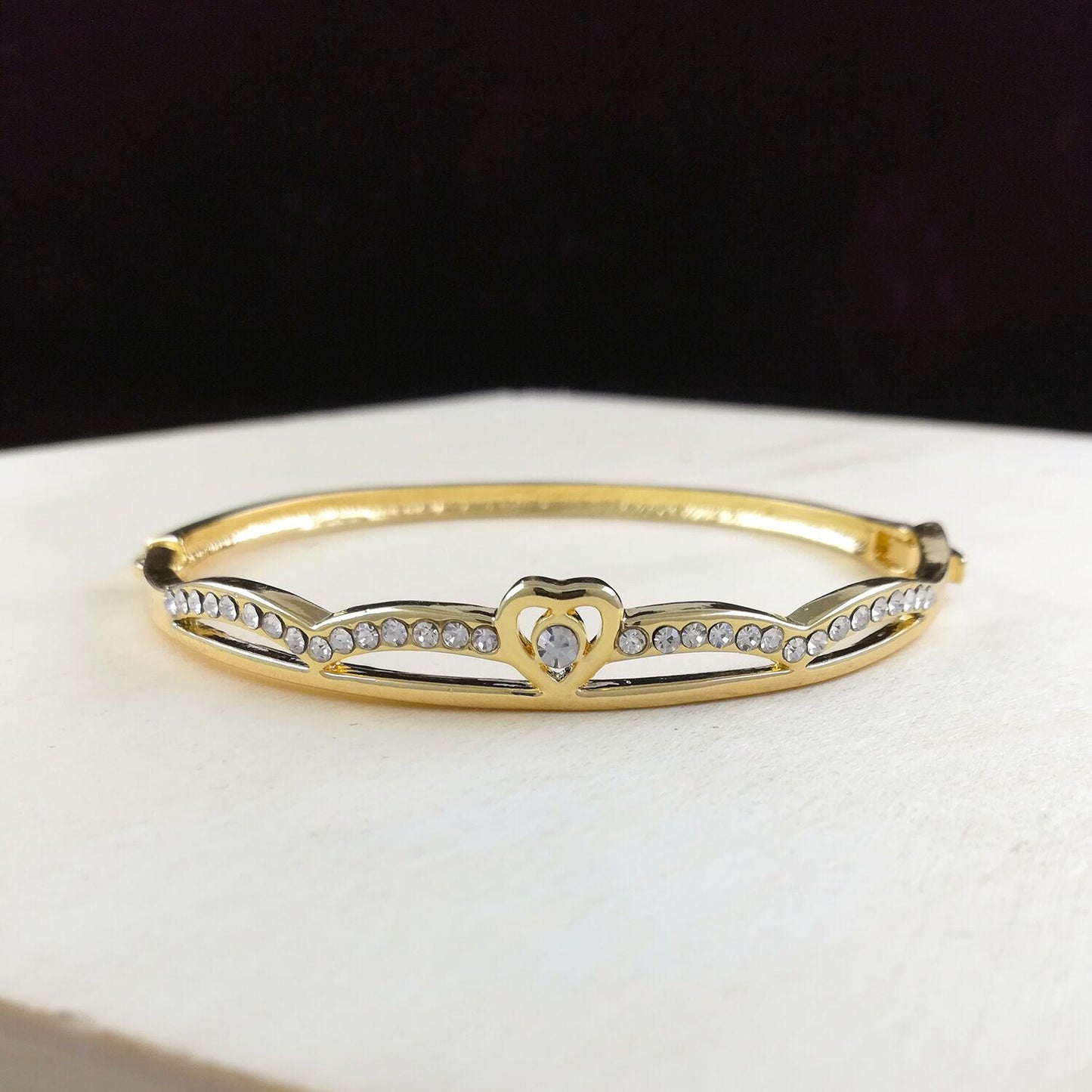 Edgy Gold Plated Bracelet