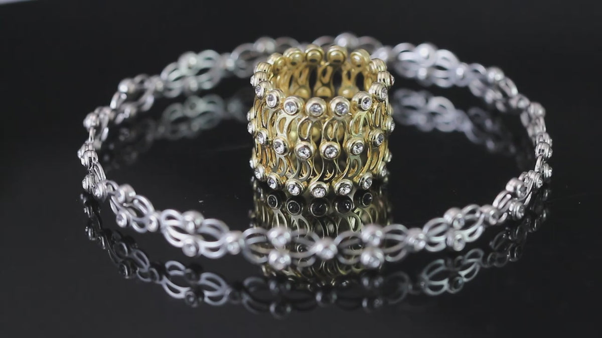 Stretchable 2 In 1 Ring Bracelet